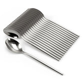 Gloss Silver Plastic Spoons | 40 Count